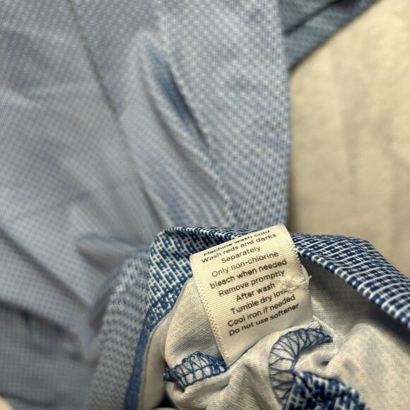 Walter Hagen Golf Polo Shirt Men's Medium Blue Short Sleeve Stretch lightweight - Picture 7 of 9